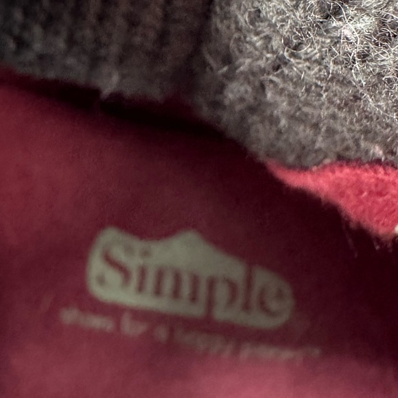 Simple Leather Cable Knit Winter Snow Boots Gray Black Womens 7.5 - Picture 10 of 12